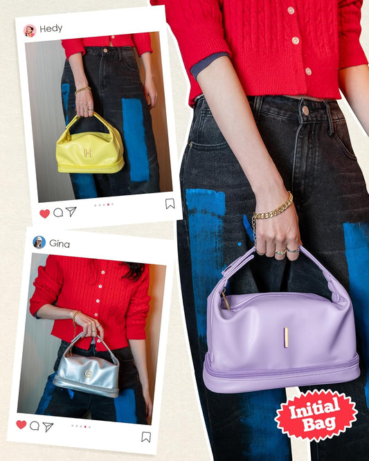 Personalized Makeup Bags, Personalized Bags with Handle, Waterproof Double Layer Cosmetic Bag, Large Capacity PU Leather Makeup Bags Letter Travel Toiletry Bag with Makeup Brush Organizer