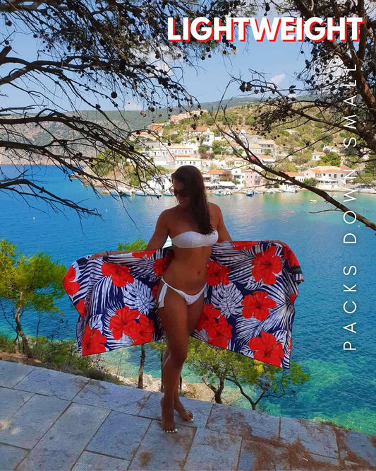 ECCOSOPHY Microfiber Beach Towel - Sand Free Towels are Quick Dry, Light Weight, Super Absorbent - Perfect Pool, Travel, Cruise, Camping Essentials - Oversized Extra Large for Adults 71x35 in