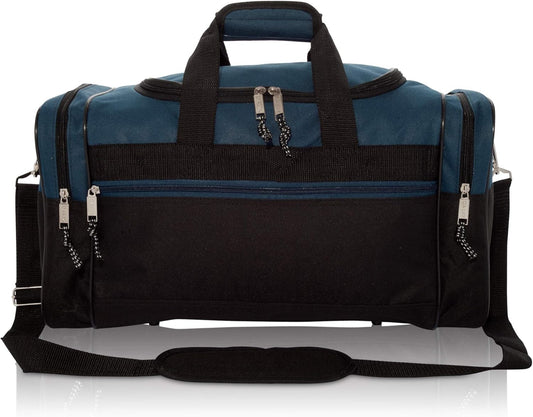 DALIX 17" Blank Duffle Bag Duffel Bag Travel Size Sports Durable Gym Bag