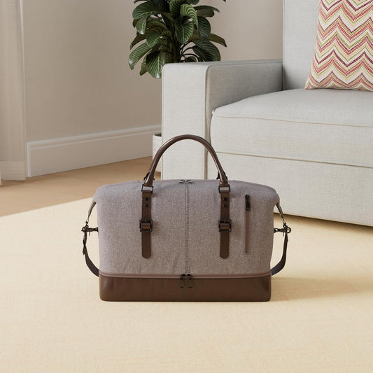 Weekender Overnight Bag Carry On Bag Travel Bag with Shoe Pouch