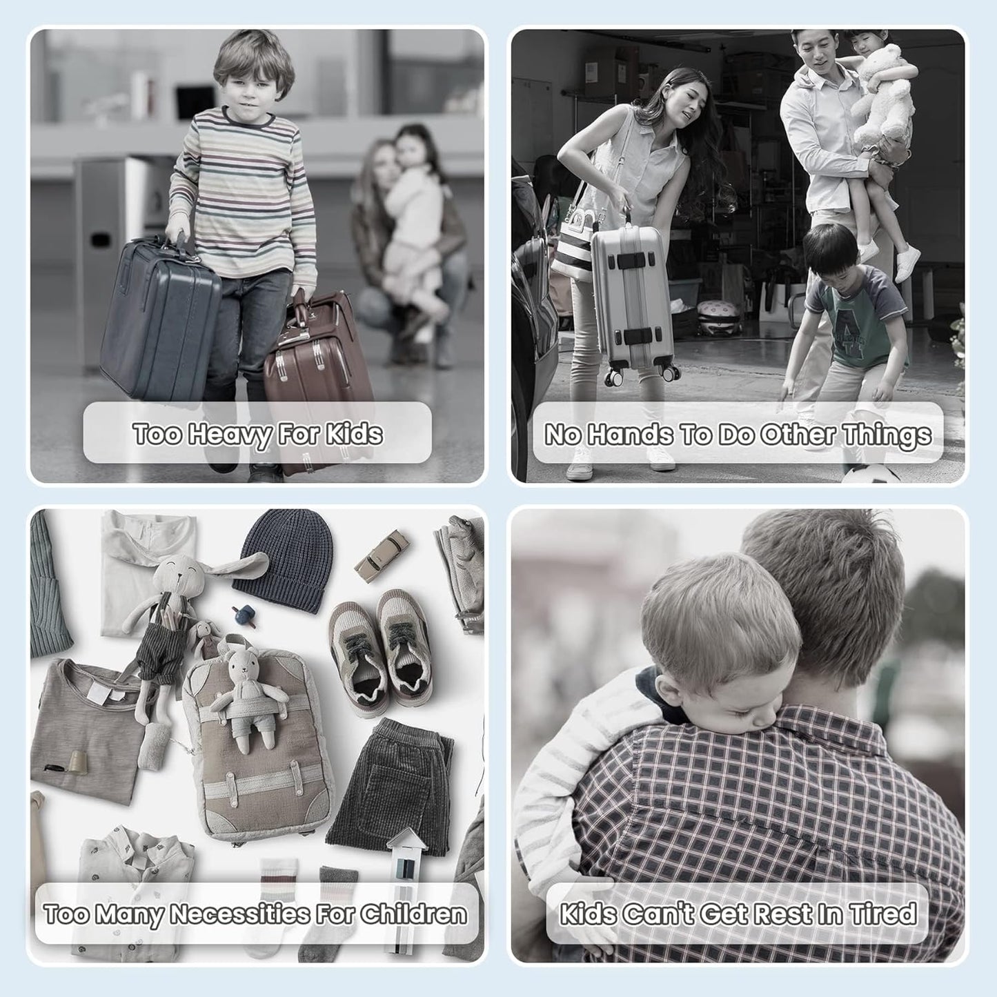 Kids Luggage, Kids Ride-on Luggage with Spinner Wheels Suitcase, Kid's Ride-On Suitcase Help Your Child Relax, Carry On Trolley Luggage with Password Lock (Blue, 19 inches), QX-20