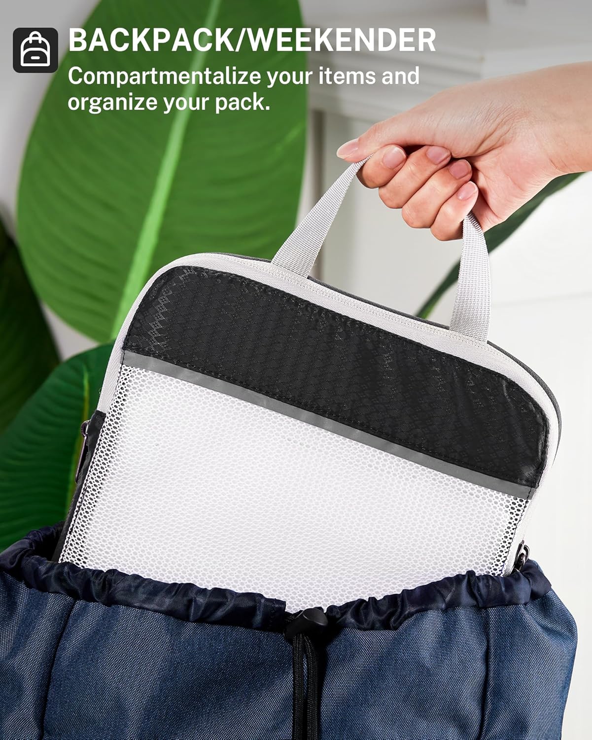 Compression Packing Cubes, Gonex Extensible Storage Mesh Bags Organizers