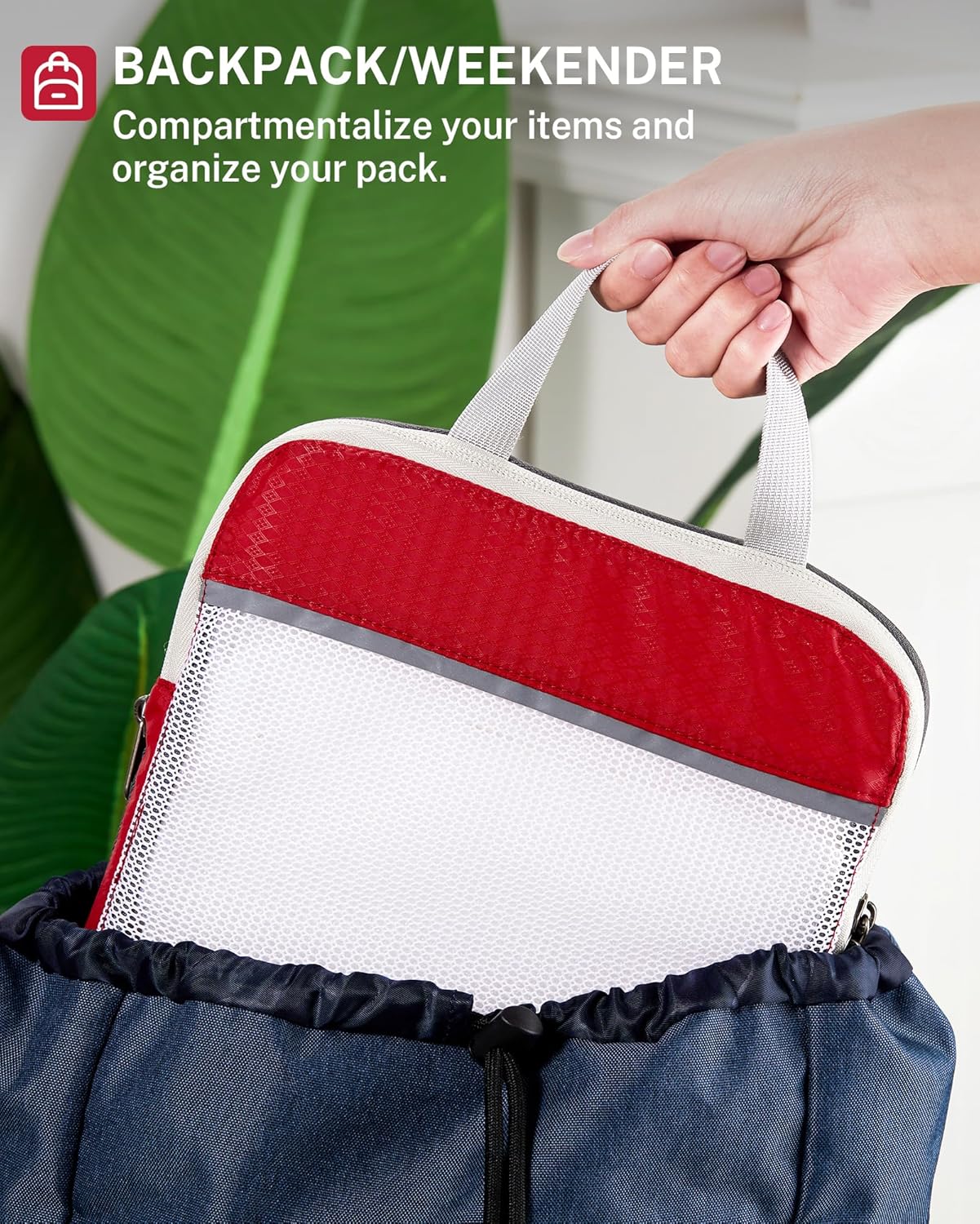 Compression Packing Cubes, Gonex Extensible Storage Mesh Bags Organizers