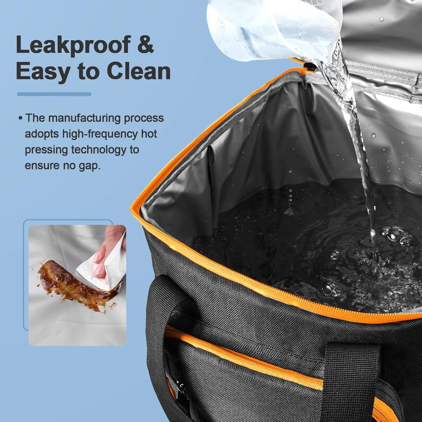 Odoland Cooler Backpack, 30 Cans Insulated Leak-Proof Cooler Bag with Ice Pack for Women and Men, Waterproof Beach Lunch Cooler