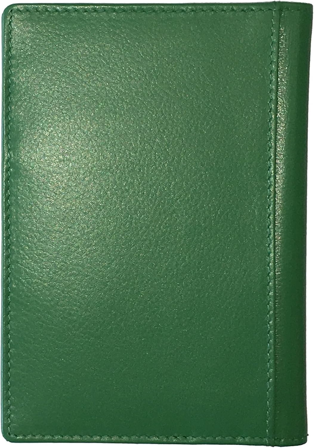 Personalized Monogrammed Emerald Green Leather RFID Passport Wallet