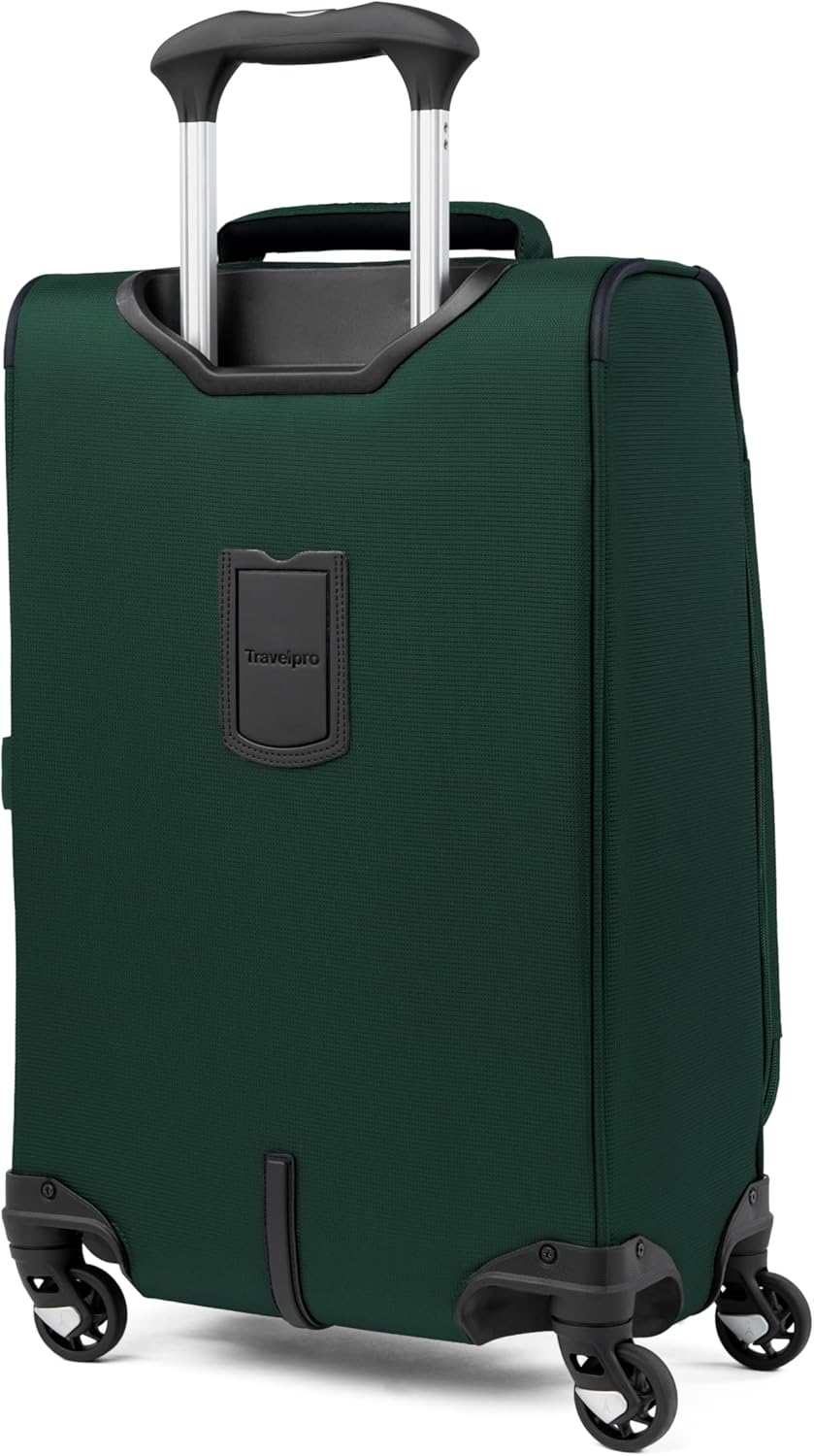 Travelpro Maxlite 5 Softside Expandable Carry-On Luggage with Spinner Wheels, Lightweight, 21-Inch — Forest Green
