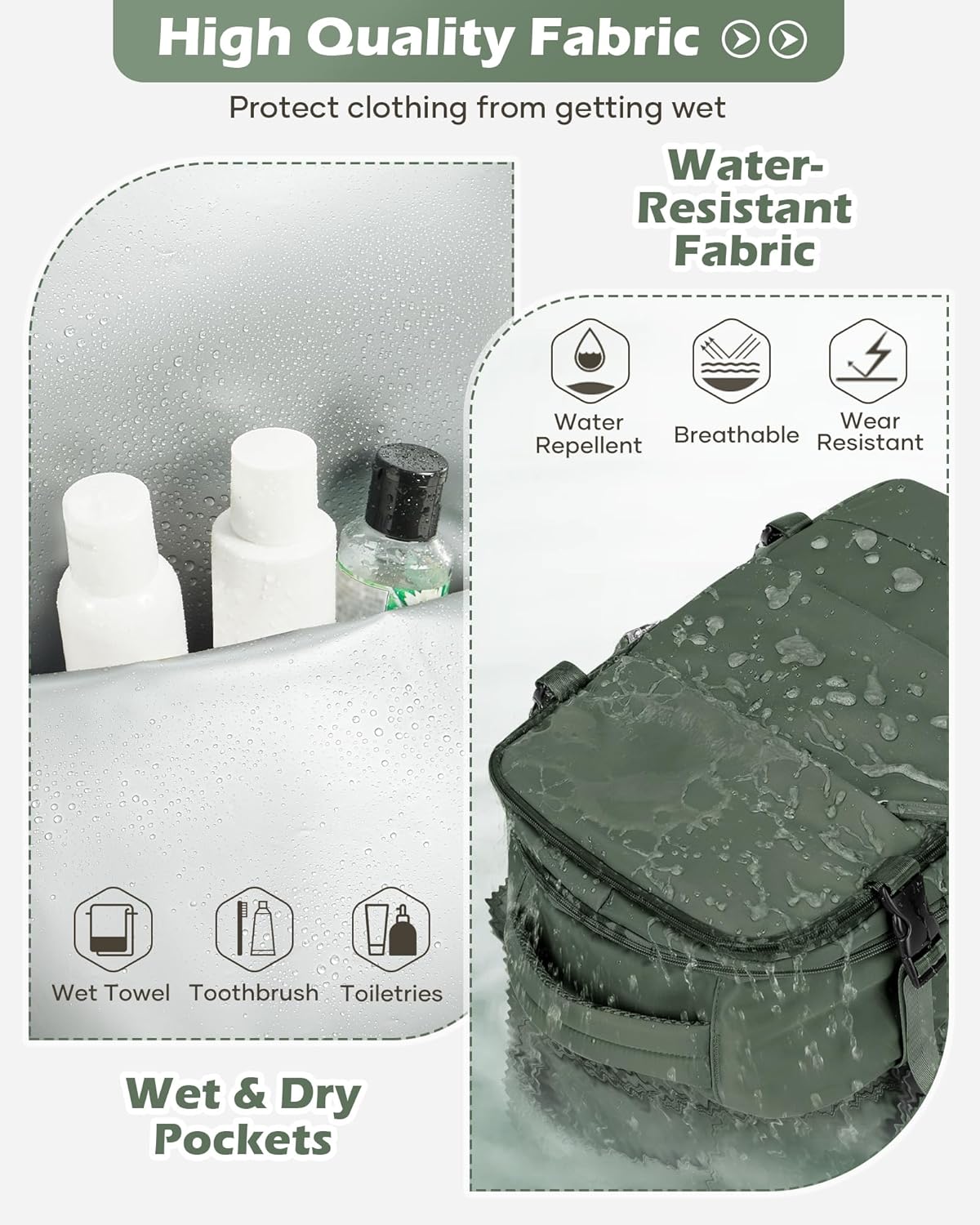 Vacuum Backpack Travel Laptop Backpacks For Women Men Carry On Backpack With Vacuum Compression Bags Seal Packing Personal Item Travel Bag Vacpack Backpacks Without Pump Olive Green