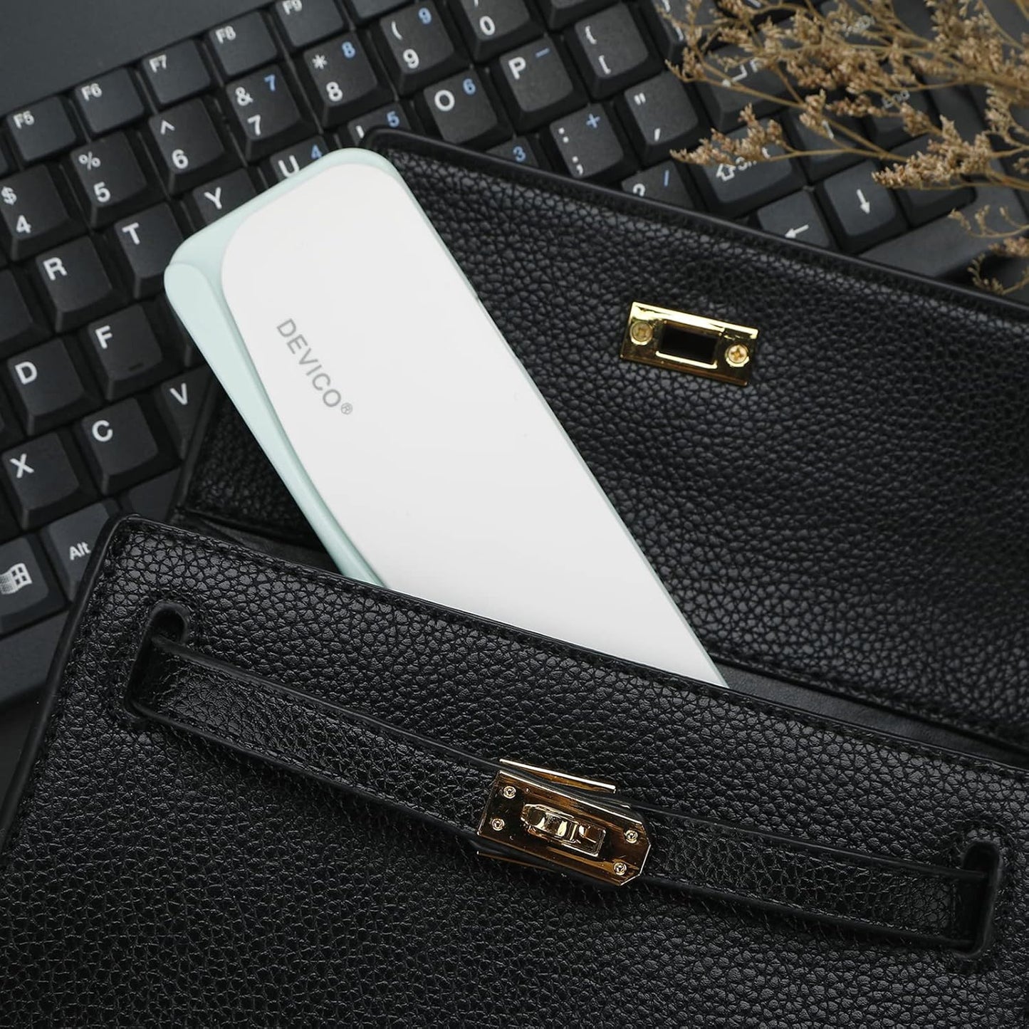 DEVICO Travel Utensils With Case, 18/8 Stainless Steel Camping Utensils, Reusable Portable Silverware Cutlery Set For Lunch Box, Include Fork Spoon Chopsticks