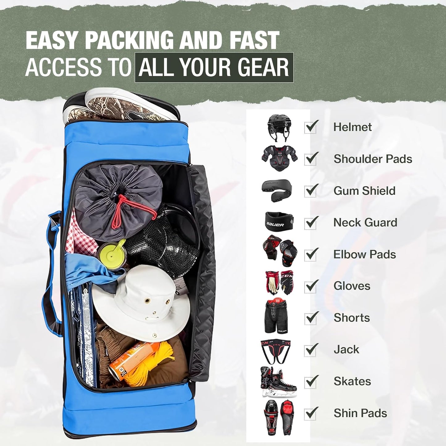 Jetstream Heavy Duty Multi Pocket Durable Sports Gym Equipment Travel Duffel Bag