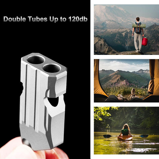 Emergency Whistles Lifeguard Safety Whistle with Lanyard and Keychain for Outdoor Camping Hiking Boating Backpacking Fishing Kayak Kids Rescue Signaling Loud Survival Whistle