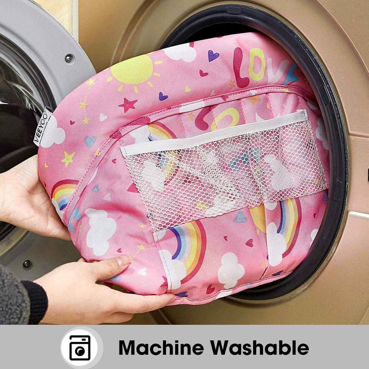 Hook On Chair, VEEYOO Clip On High Chair Folding Fast Table Chair with Storage Bag, Portable Baby Feeding Seat Attach to Table for Home and Travel