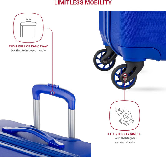SwissGear 7366 Hardside Expandable Luggage with Spinner Wheels, Cobalt, 2-Piece Set (19/27)