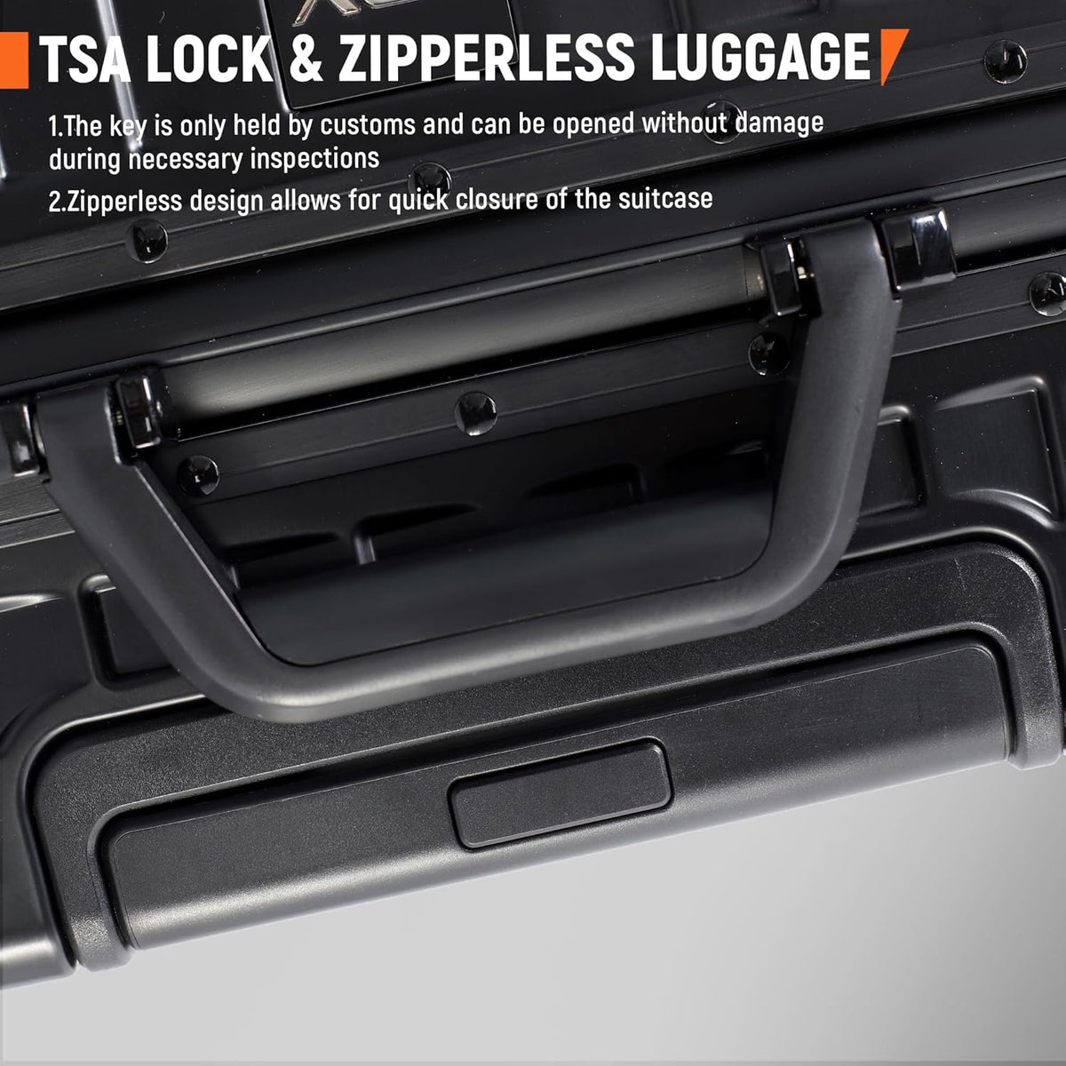 UrbanExplorer All Aluminum Carry On Luggage 22x14x9 Airline Approved Heavy Duty Hard Shell Suitcases Zipperless Suitcase with TSA Lock, Black, 20 Inch