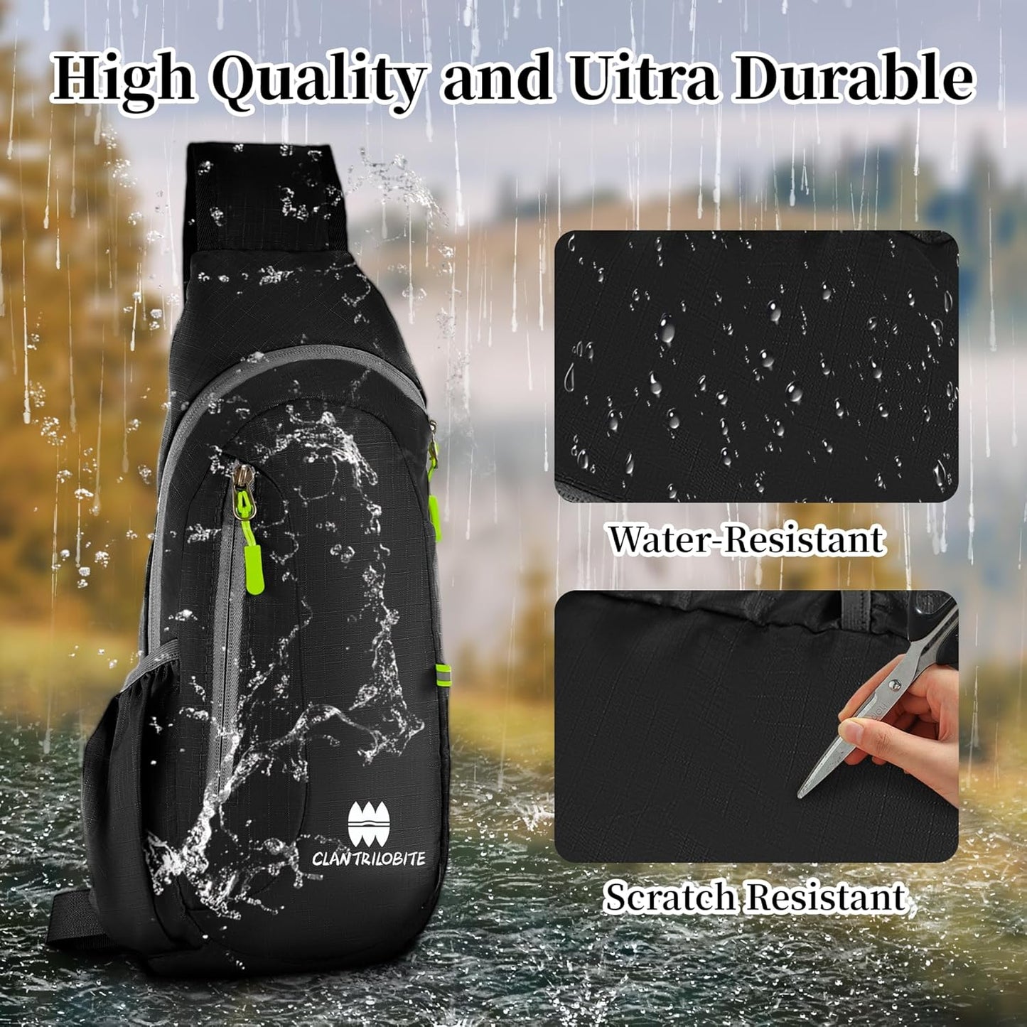 Small Sling Backpack, Lightweight Crossbody Backpack,Foldable Cross Body Bag for Men Women,Shoulder Bag for Sport Outdoors Hiking Traveling