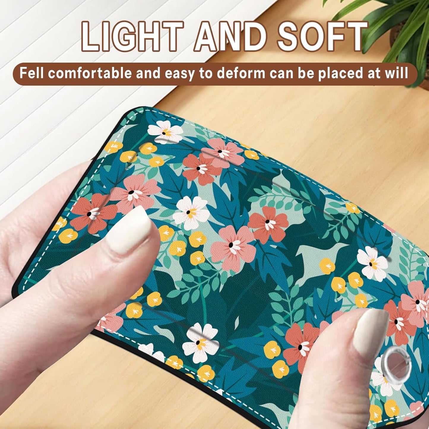 2 Pcs Floral Luggage Tag for Suitcases, Green Luggage Tags PU Leather Luggage Tag Name ID Labels with Privacy Cover Suitcases Women Fun Laggage Tags