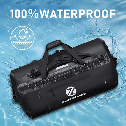Waterproof Duffle Bag, Large Marine Dry Bags, Heavy Duty Adventure Travel Bag for Men and Women, Waterproof Duffel Backpack for Kayaking Boating Hiking Camping Vacation, 65L 110L 160L