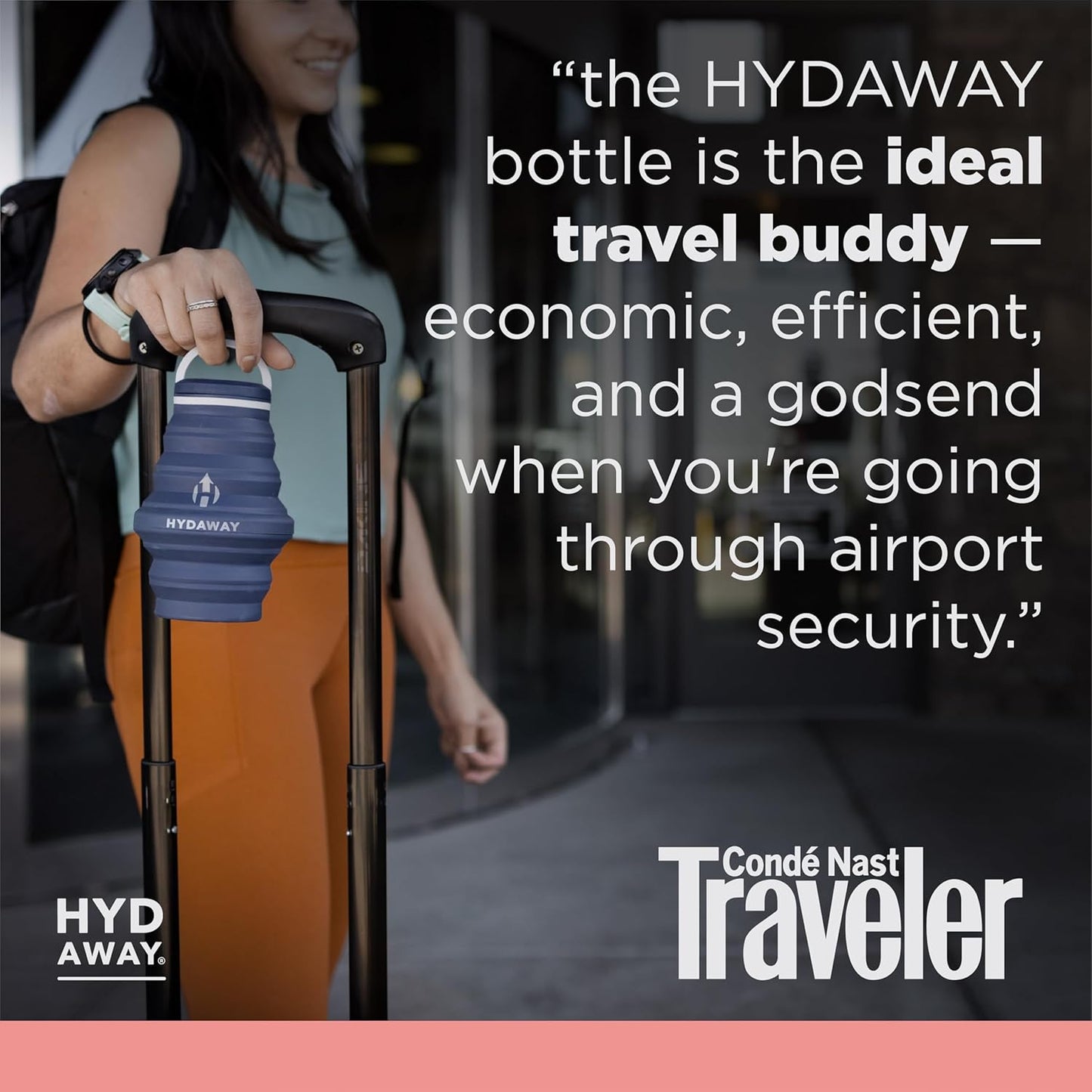 HYDAWAY 17oz Collapsible Water Bottle - BPA-Free, Leakproof, Lightweight, and Space-Saving - Perfect for Travel, Hiking, and Everyday Hydration