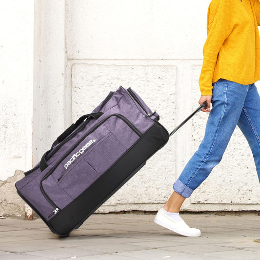 Pacific Gear Rolling Duffel Wheels, 30-inch Luggage, Hockey Bag, Heavy Duty