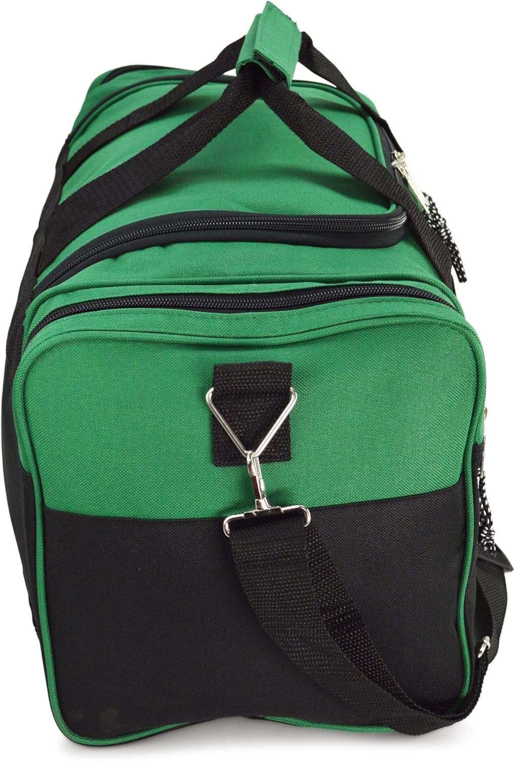 DALIX 21" Blank Sports Duffle Bag Gym Bag Travel Duffel Adjustable Strap in Green