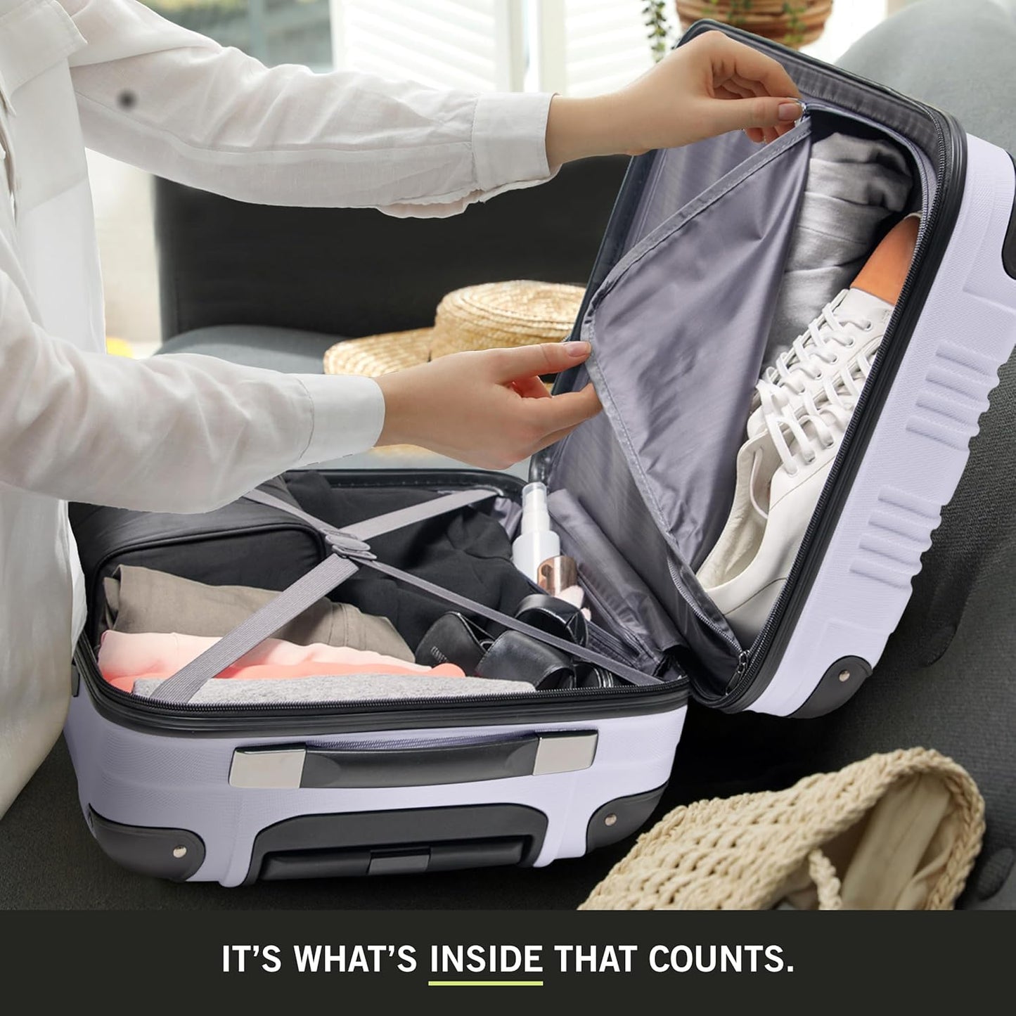 Kenneth Cole REACTION Out of Bounds, Lavender, 2-Piece Set (20" & 28")