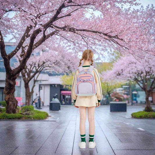 Cute Mini Toddler Backpacks for Girls 2-4 Little Kids Backpack preschool Bookbag (Purple Pink)