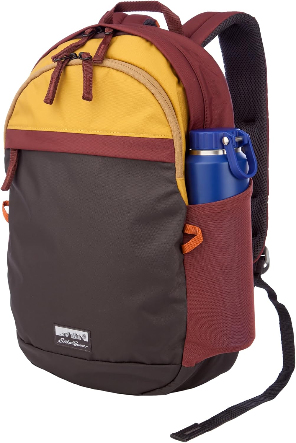 Eddie Bauer 20L Venture Backpack, Hydration and Laptop Compatible Daypack, Redwood/Antique Gold