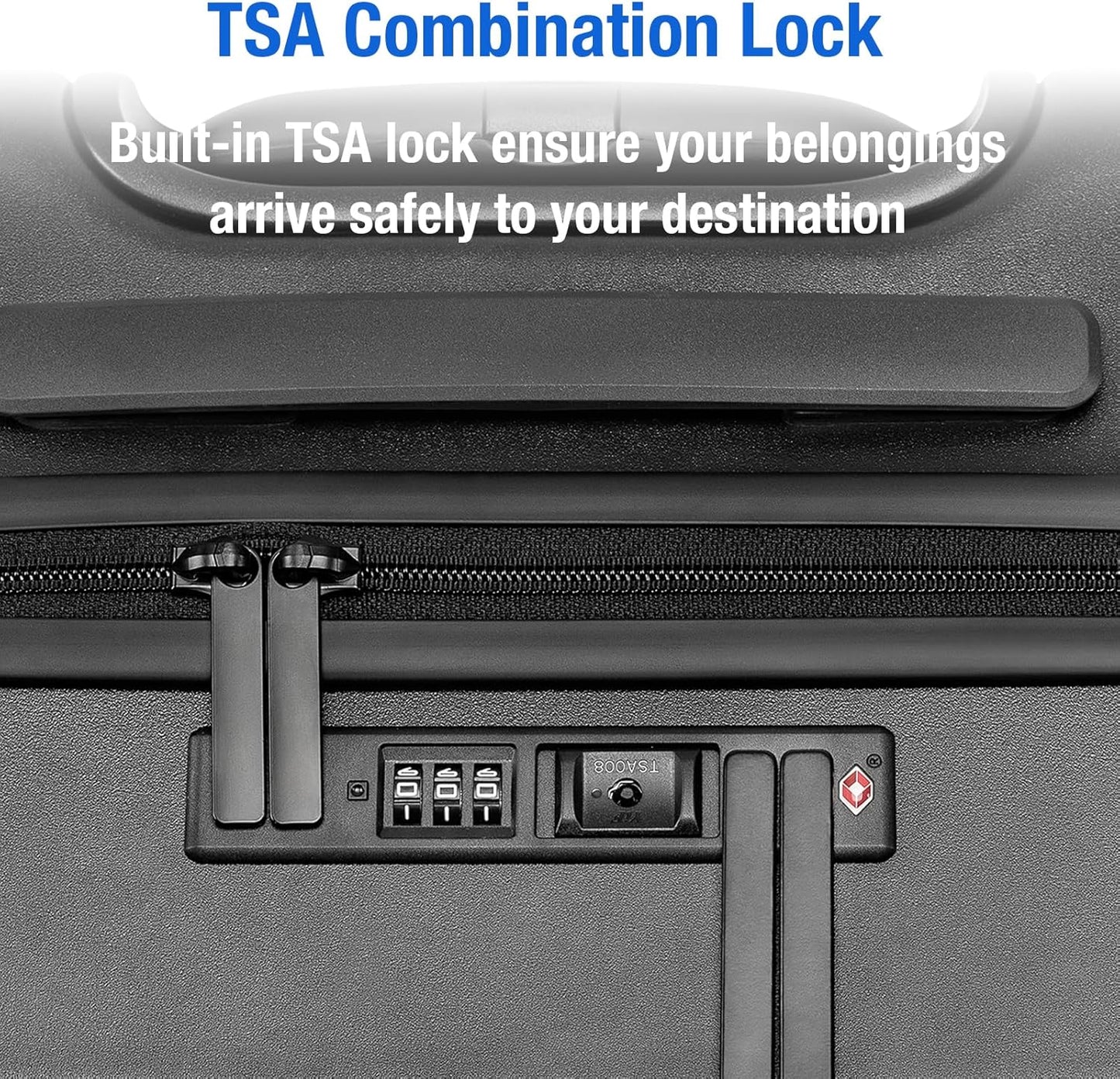 KYME 26-Inch Medium Checked Luggage, 100% PC Hardside Suitcase with TSA Lock & Double Spinner Wheels, Durable Travel Hard Shell for Men & Women (Black)