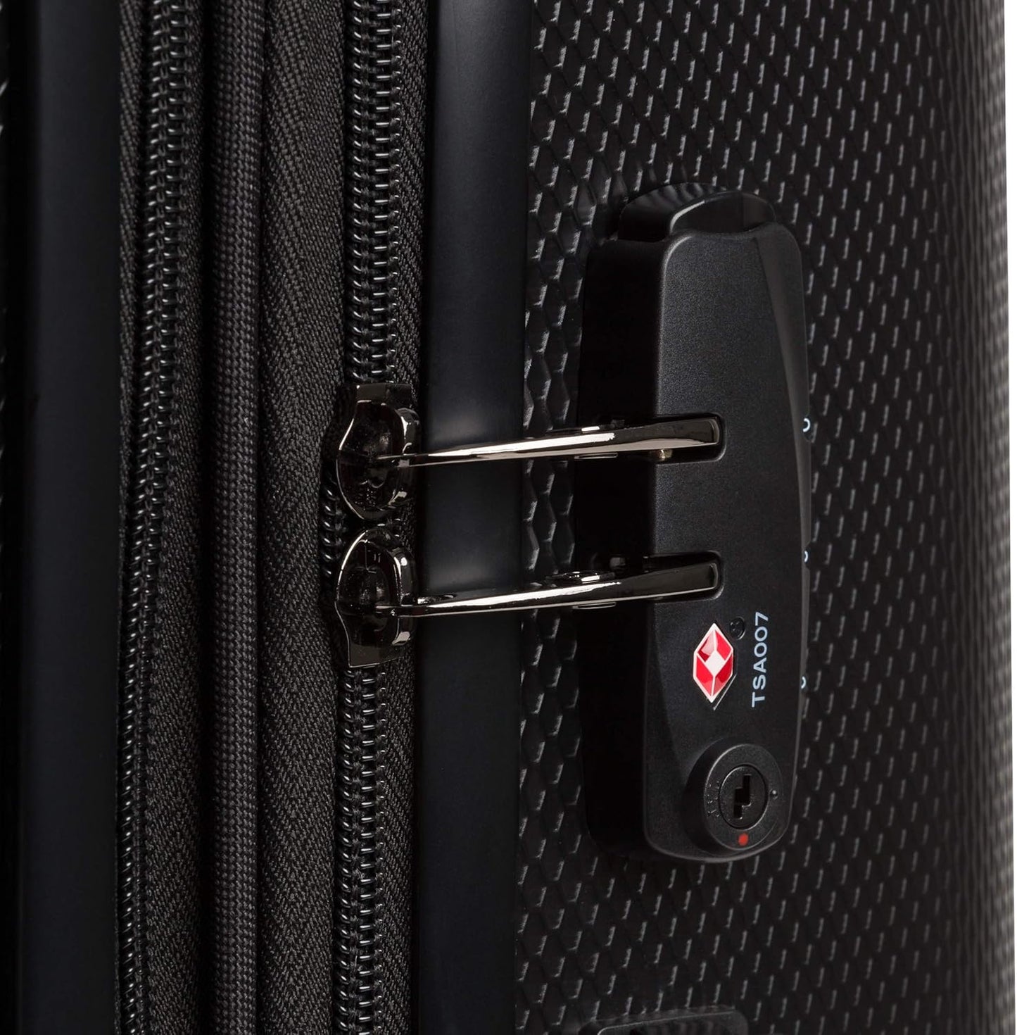 SwissGear 7272 Energie Expandable Hardside Luggage With Spinner Wheels and TSA Lock, Black, Checked-Medium 24-Inch