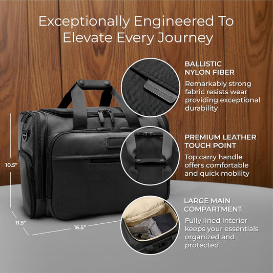 Briggs & Riley Travel Duffel Bag - Weekender & Overnight Luggage for Women & Men, Softside Bag