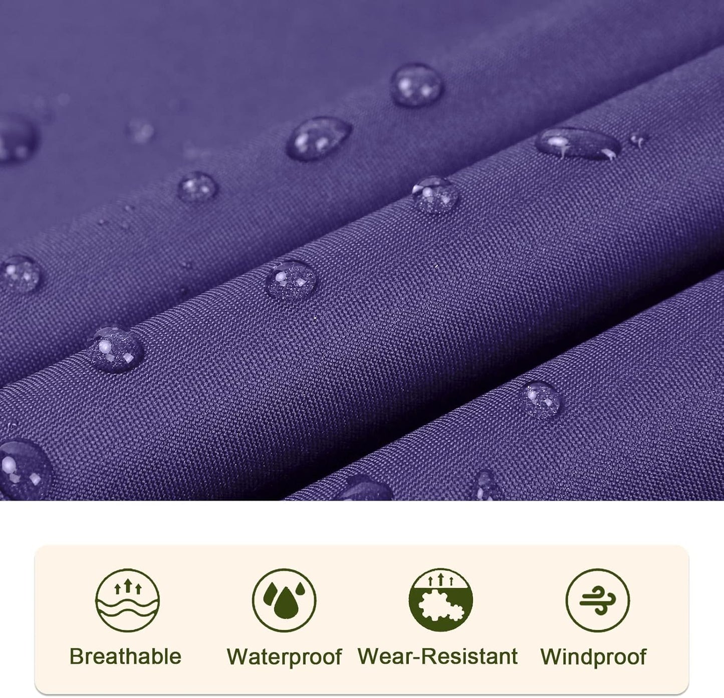 SaphiRose Unisex Rain Poncho Raincoat Hooded for Adults Women with Pockets