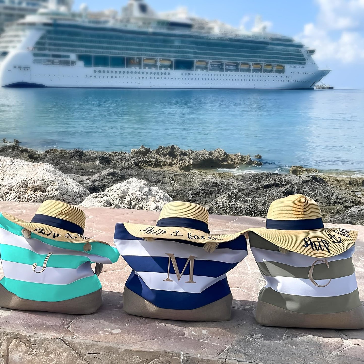 YOOLIFE Beach Bags for Women - Travel Canvas Beach Tote, Pool Waterproof Bag, Travel Essentials, Gifts for Women Birthday