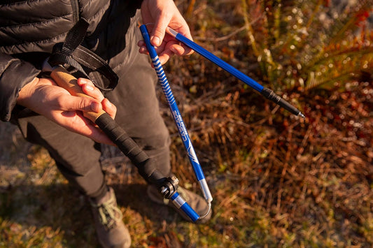 Cascade Mountain Tech Lightweight Aircraft-Grade Aluminum Trekking Poles with Extended Down Grip Plus Tip Kit