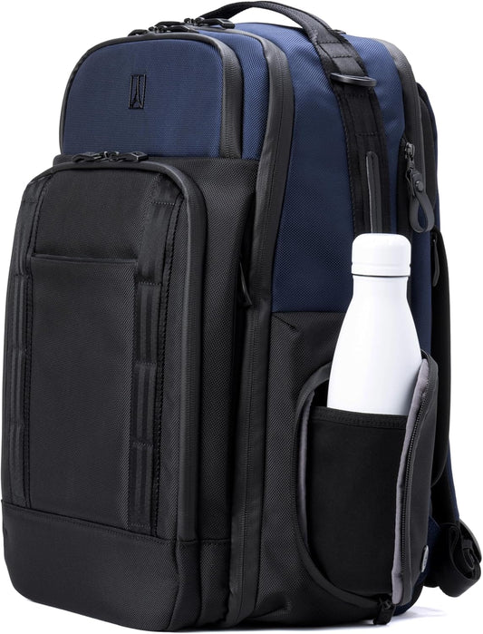 Travelpro Altitude Large Expandable Travel Laptop Backpack 30-36L, 16 Inch Laptop, Water Resistant, Work, Business, Men and Women, Aviator Navy
