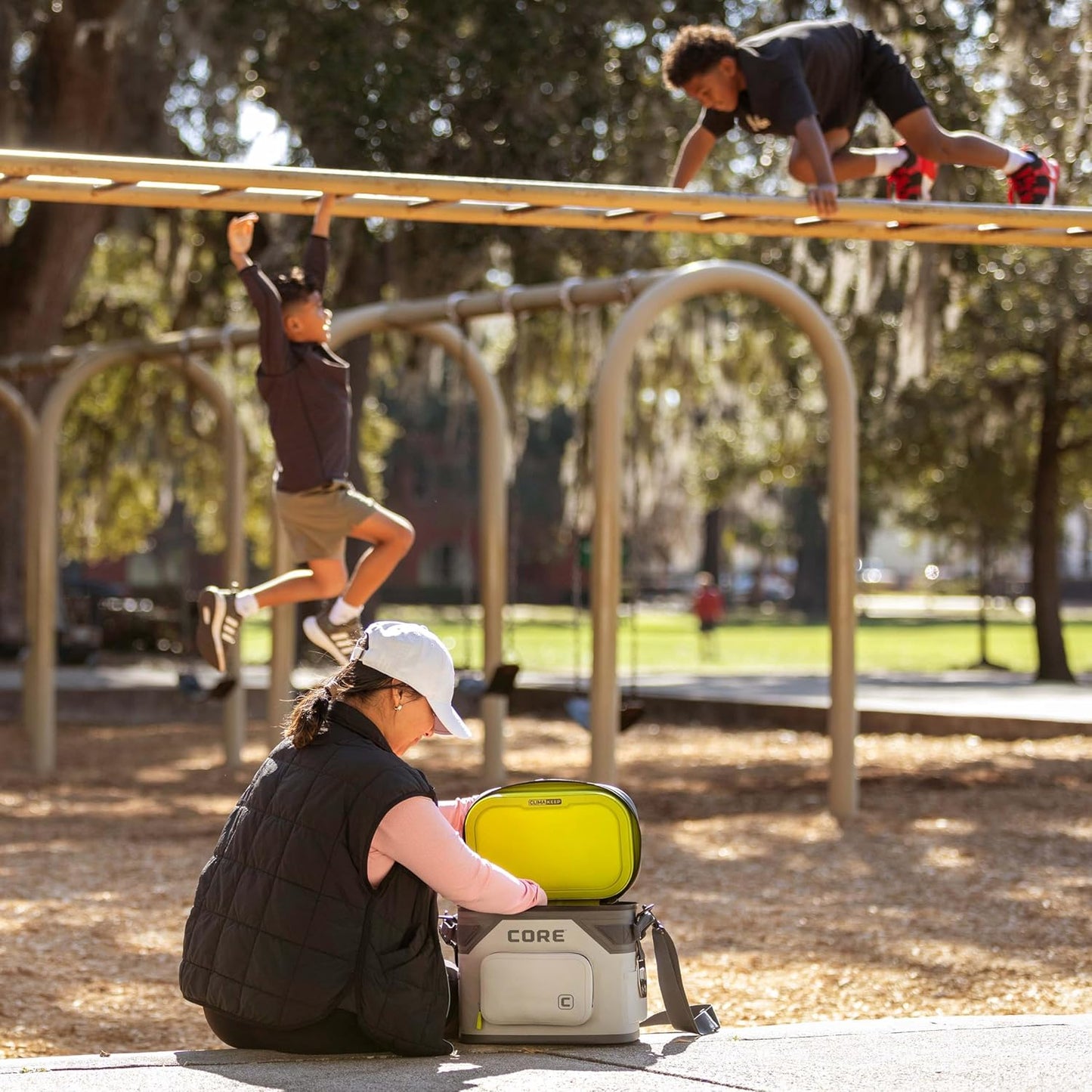 CORE Magnetic Leak Proof Soft Cooler with Waterproof Zipper | Insulated Bag Portable Ice Chest Box | Best Soft Cooler for Food & Beverages for Tailgating, Car Camping, Travel, and Family Beach Picnics