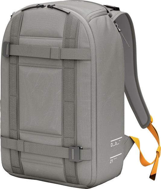 Db Journey Ramverk Backpack - Durable Travel Backpack with Laptop Compartment & Pockets for Work, Luggage Backpack with Roller Bag Hook Up System, 21L - Sand Grey