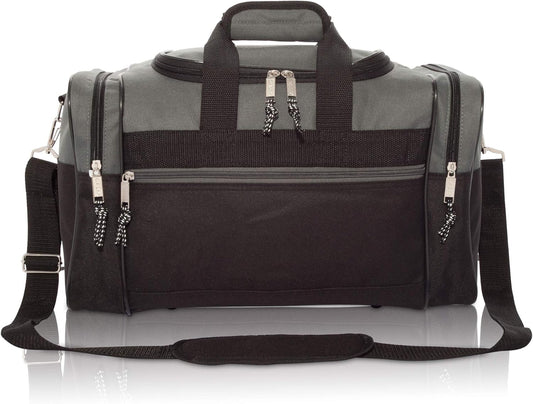 DALIX 17" Blank Duffle Bag Duffel Bag Travel Size Sports Durable Gym Bag