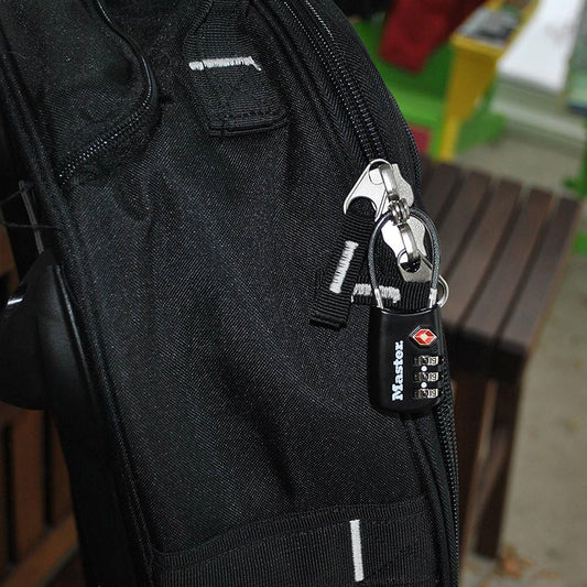 Master Lock 4688D Accepted Set Your Own Combination TSA Approved Luggage Lock, 1 Pack, Black