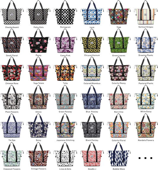 NPBAG Women Travel Duffel, Multi Functional Large Expandable Weekender Carry-on Tote, Gym Workout Overnight Bag, Mommy Hospital Bag for Labor and Delivery