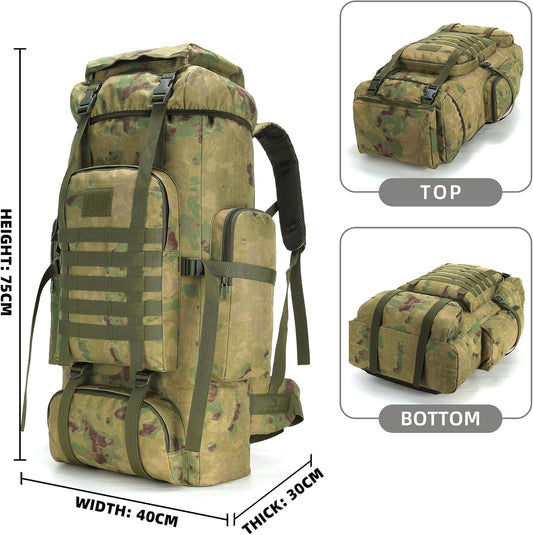 King'sGuard 70L Camping Hiking Backpack Tactical Backpack Military Molle Rucksack Backpack for Outdoor