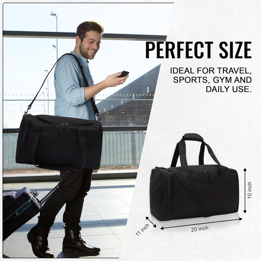 Jetstream Heavy Duty Multi Pocket Durable Sports Gym Equipment Travel Duffel Bag