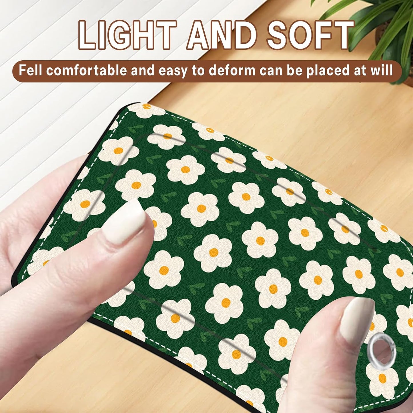 2 Pack Floral Luggage Tag for Women, Green Leather Luggage Tags for Suitcases Waterproof, Name ID Labels with Privacy Cover Suitcases Bag Luggage Tags for Travel, Travel Accessory Luggage Tag