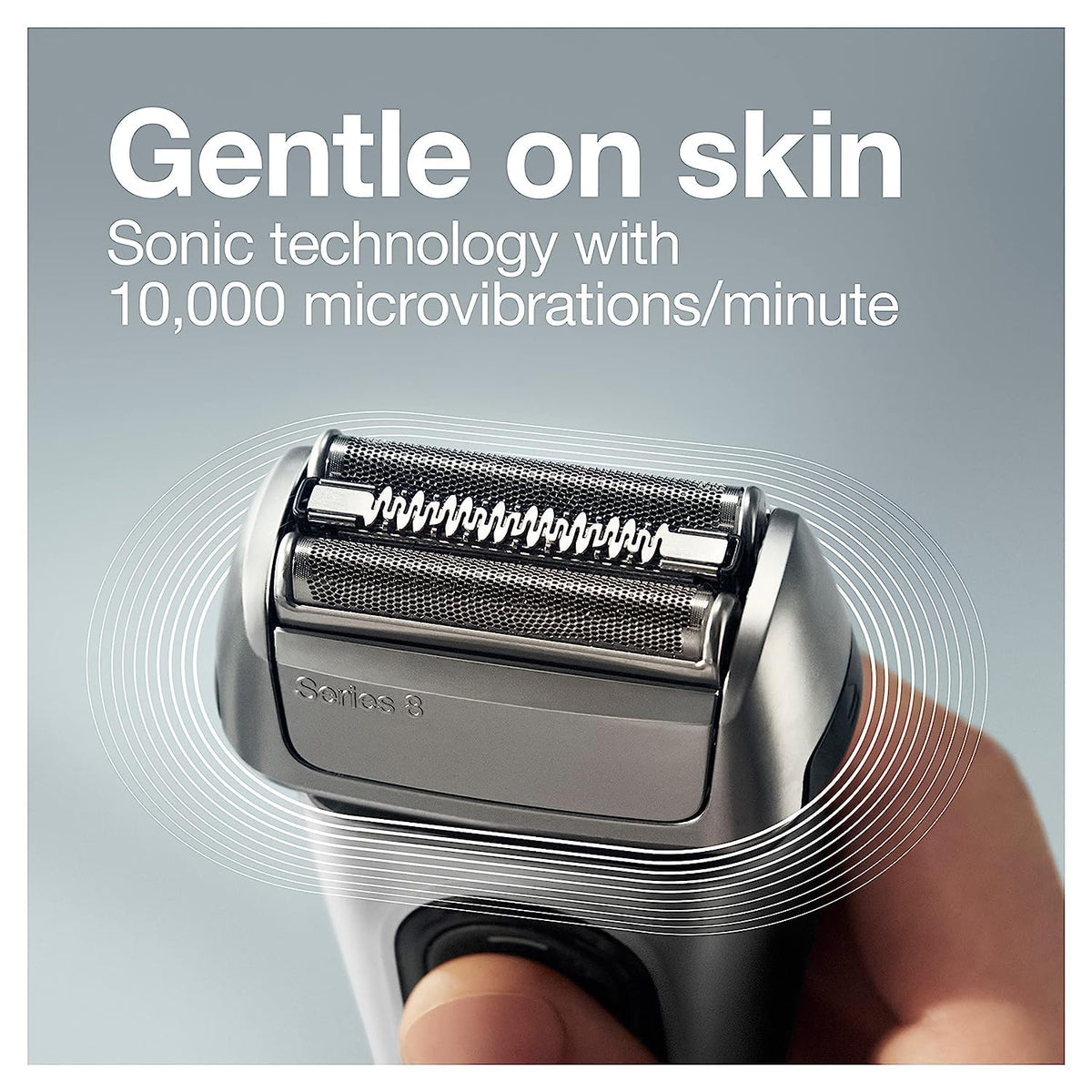 Braun Electric Razor for Men, Series 8 8467cc Electric Foil Shaver with Precision Beard Trimmer, Cleaning & Charging SmartCare Center, Galvano Silver