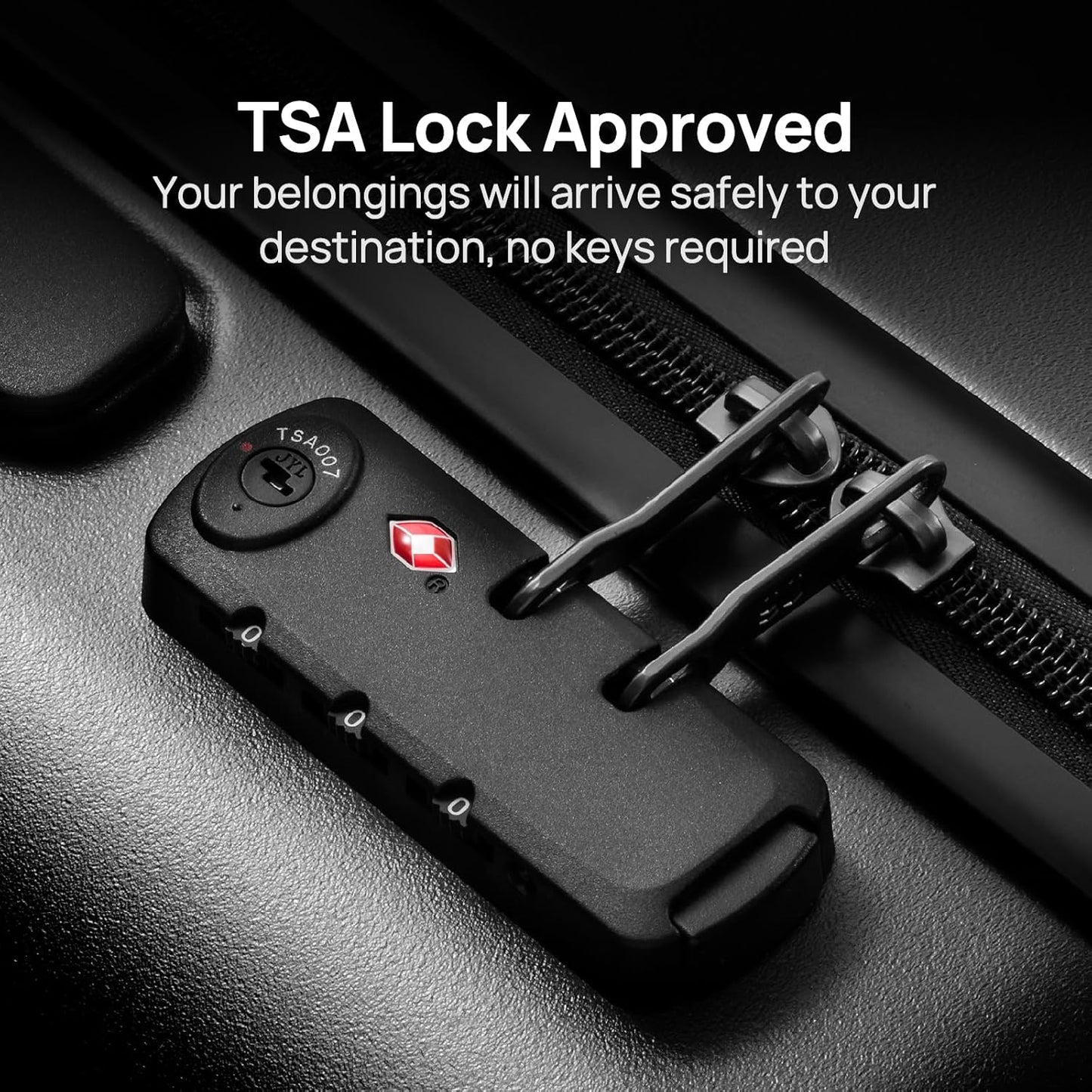 Carry on Luggage 22 X 14 X 9 Airline Approved, 20 Inch Luggage for 3-5 Days Travel, Double Spinner Wheels, 100% Hardshell PC, TSA Lock (01-Black (Basic), Checked 28-Inch)