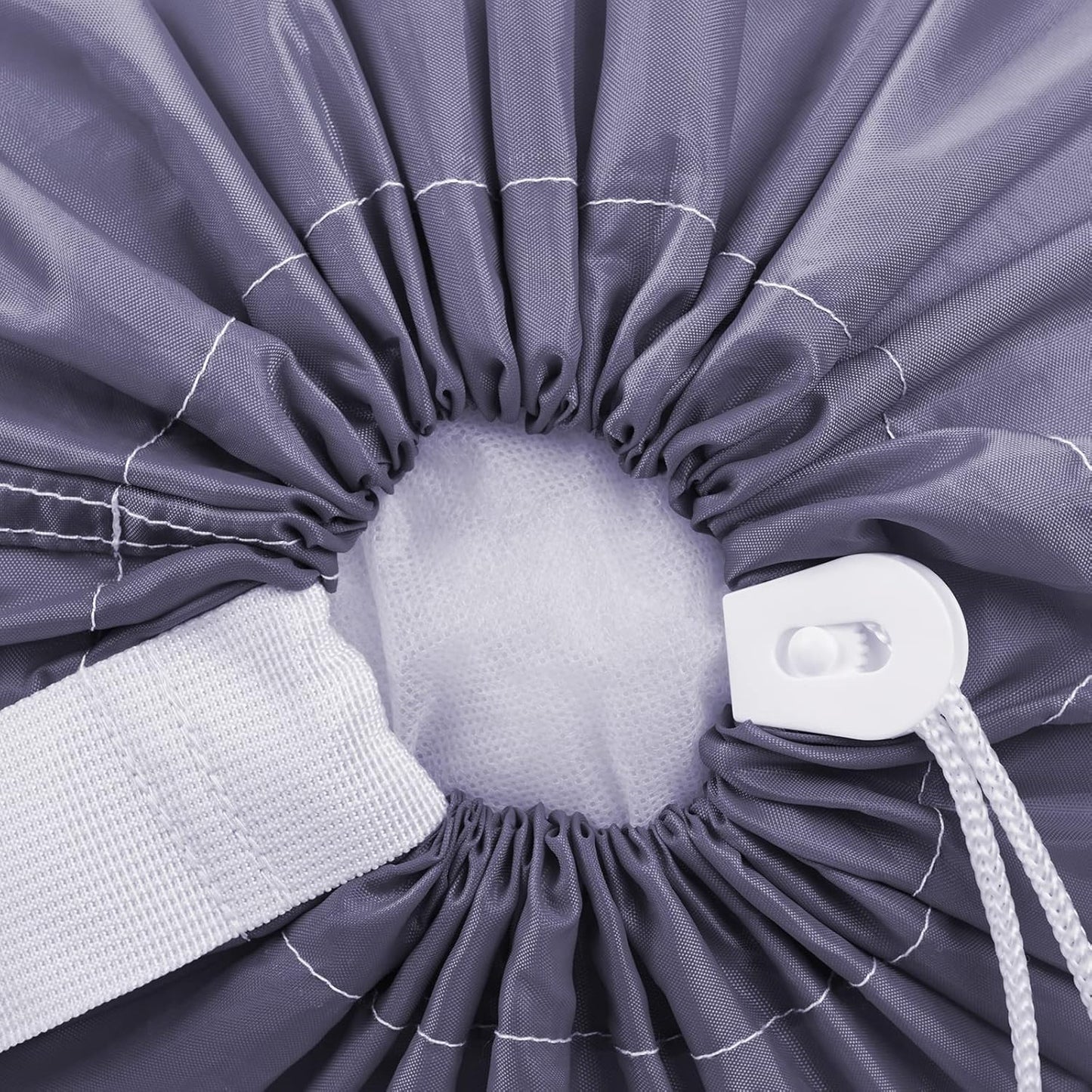 HOMEST 2 Pack XL Nylon Laundry Bag with Strap Machine Washable Large Dirty Clothes Organizer Easy Fit a Laundry Hamper or Basket Can Carry Up to 4 Loads of Laundry Grey