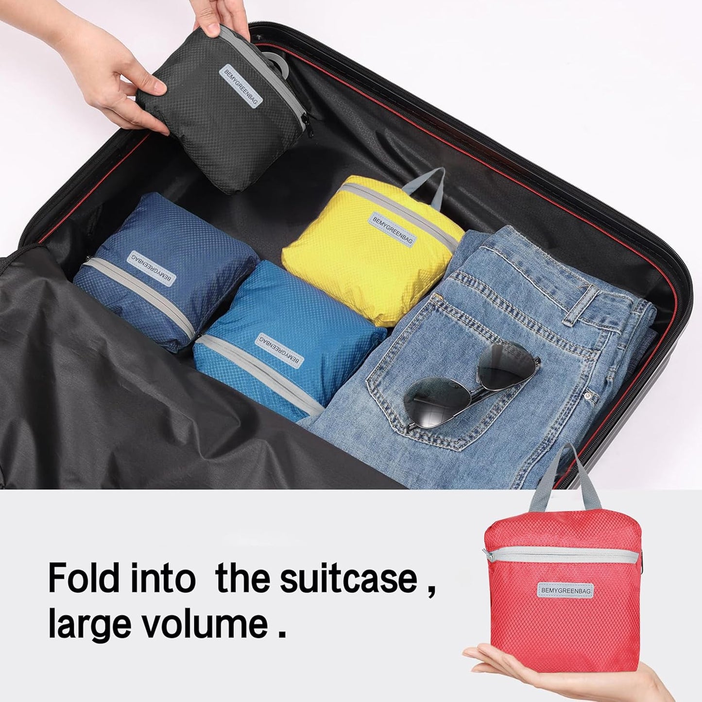 35L Foldable Waterproof Backpack For Outdoor Sports Travel Inside Wet Clothes Compartment Packable For Multiple