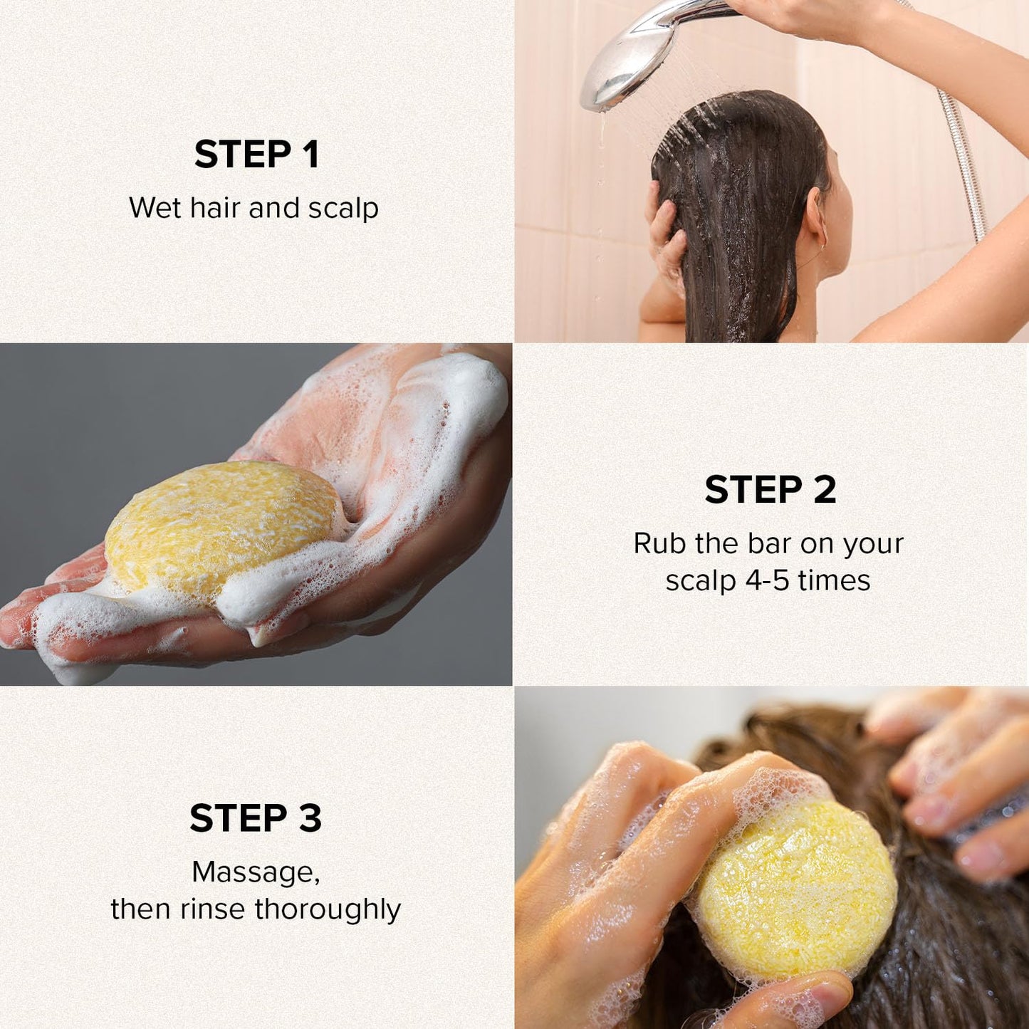 Maka Nature Low-Carbon Shampoo Bar | Korean K-Beauty Haircare with Natural Ingredients for Scalp & Hair Types | Vegan, Eco-Friendly, pH balanced, 3.35oz (Geranium)