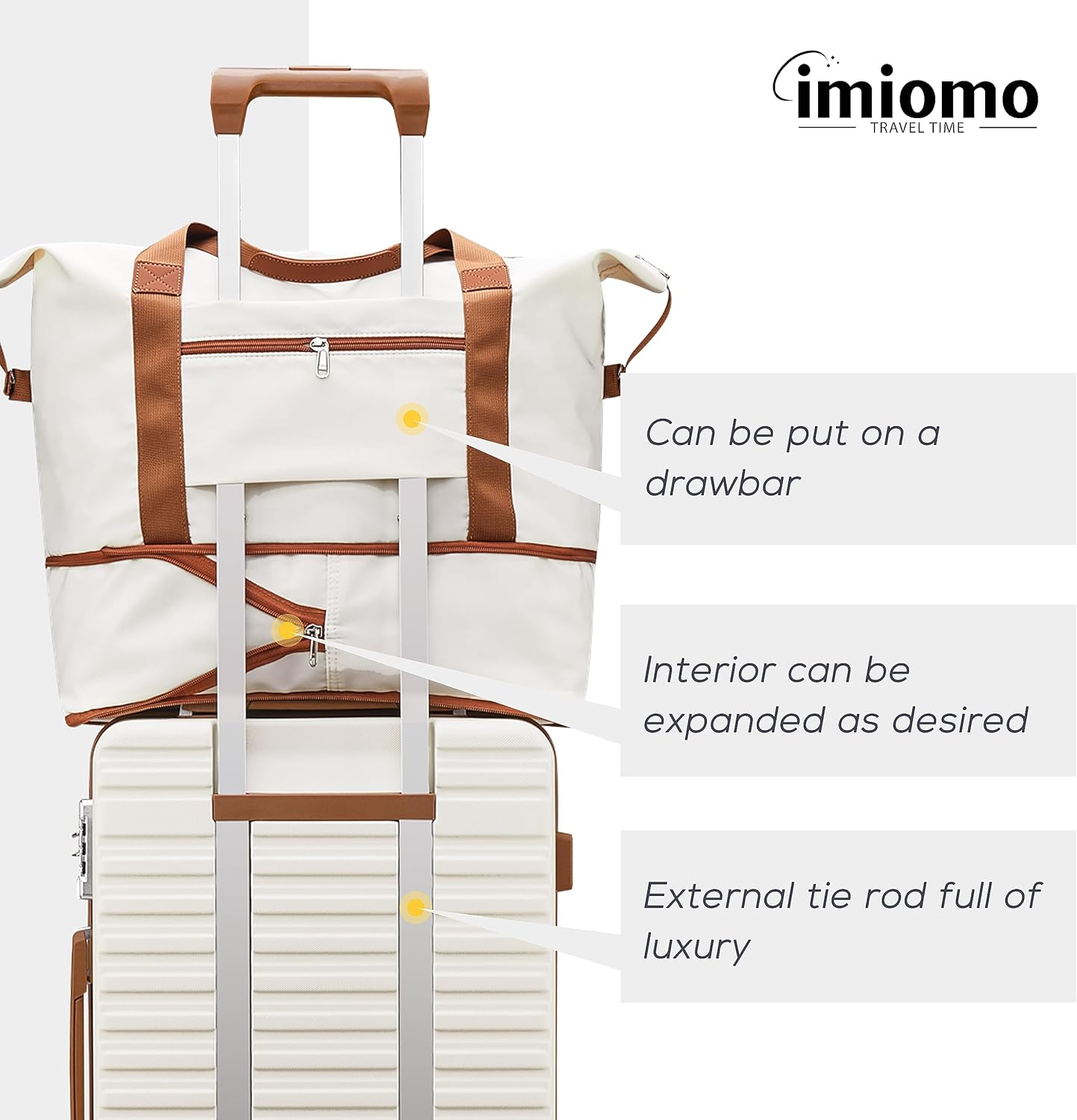 imiomo 28 IN Large Luggage, Suitcase with Spinner Wheels, Hardside Lightweight Rolling Travel Luggage with TSA Lock