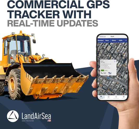 LandAirSea Overdrive Permanent GPS Tracker - Includes Waterproof Hardwire Kit and Permanent Mount. Perfect for Long-Term Tracking of Equipment, Vehicles, and More. Real-Time Global Tracking.