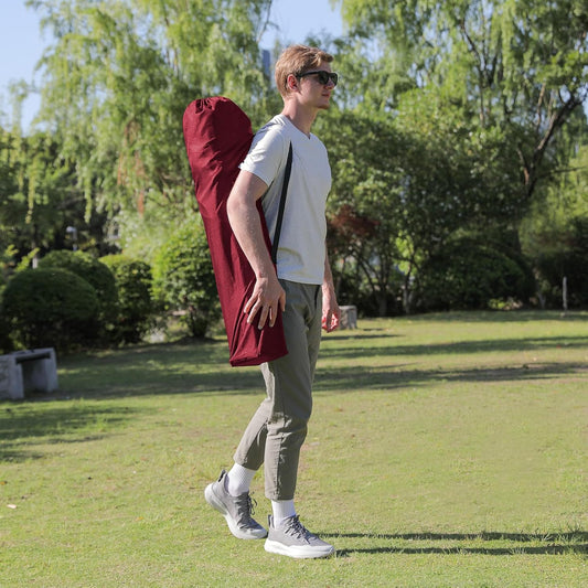 Oversized Folding Camping Chairs - 450 LBS Support Heavy Duty Camp Chair with Padded Cushion, Portable Outside Chairs with Carry Bag,Cooler, Cup Holder for Outdoor, Lawn, Sports - Red