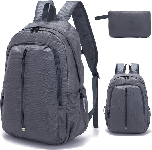 YZAOLL 25L Lightweight Packable Hiking Backpack Waterproof Hiking Daypack for Women Men Gym Backpack Travel Camping Vacation,DarkGray